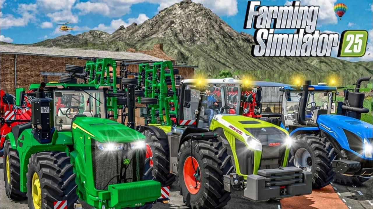 MEGA Tractor Fleet Revealed! John Deere vs CLAAS vs New Holland | Farming Simulator 25