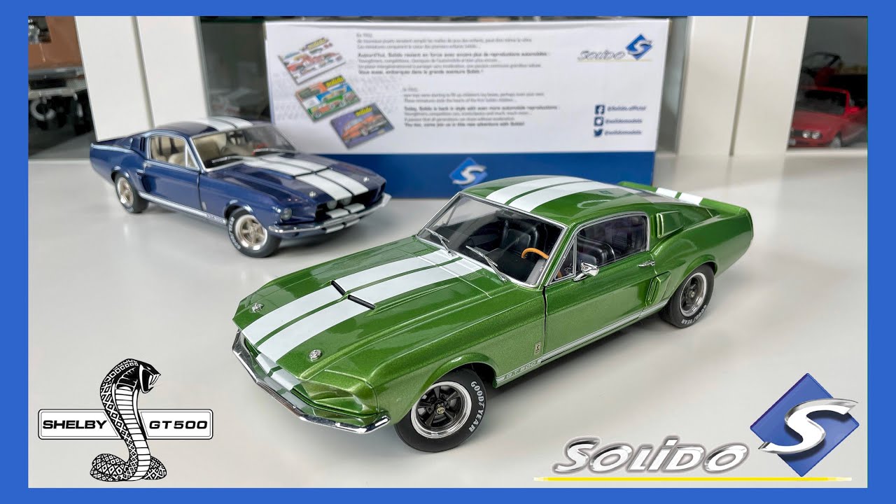 1:18 Ford Shelby Mustang GT500 (1967, Green) - Solido [Unboxing]