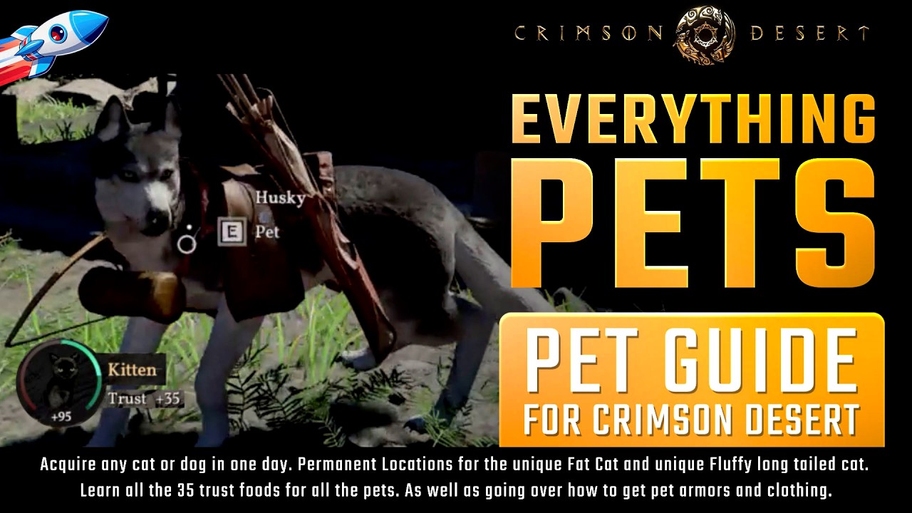 Полное руководство по питомцам в Crimson Desert ✅ 35 видов корма для всех питомцев и где достать ...