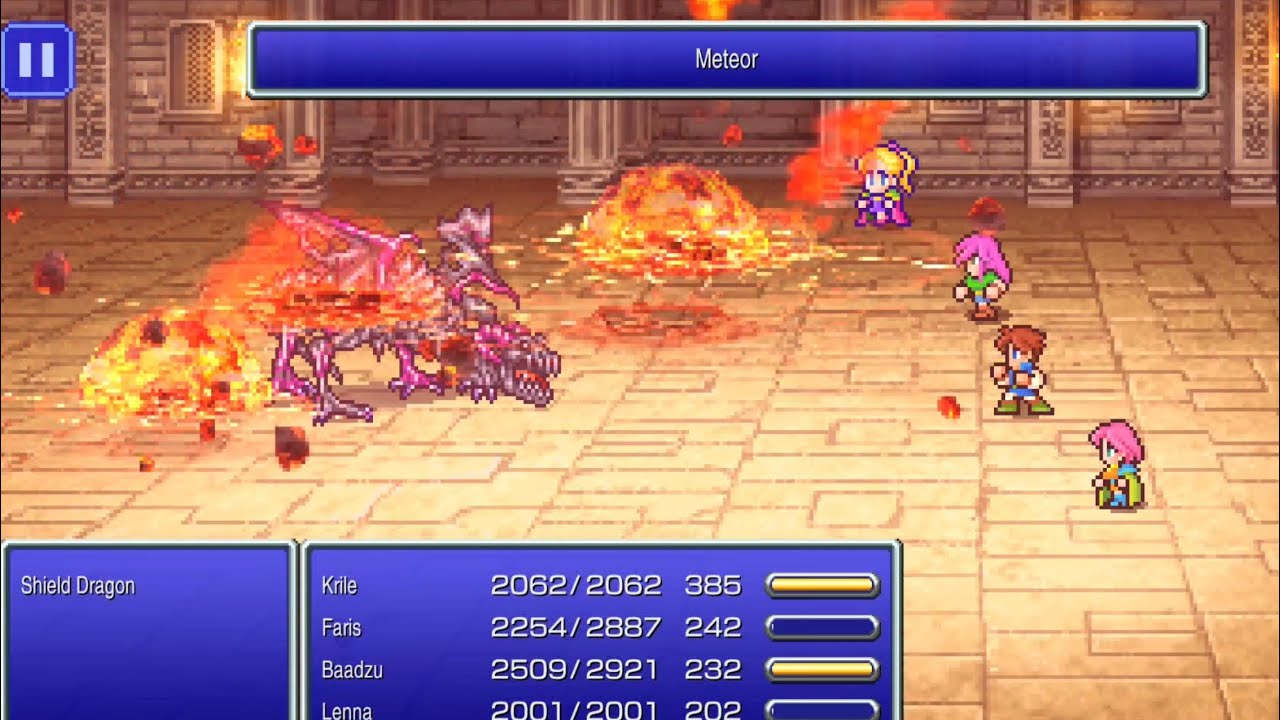 FFV Pixel Remaster Killing Shield Dragon no Control