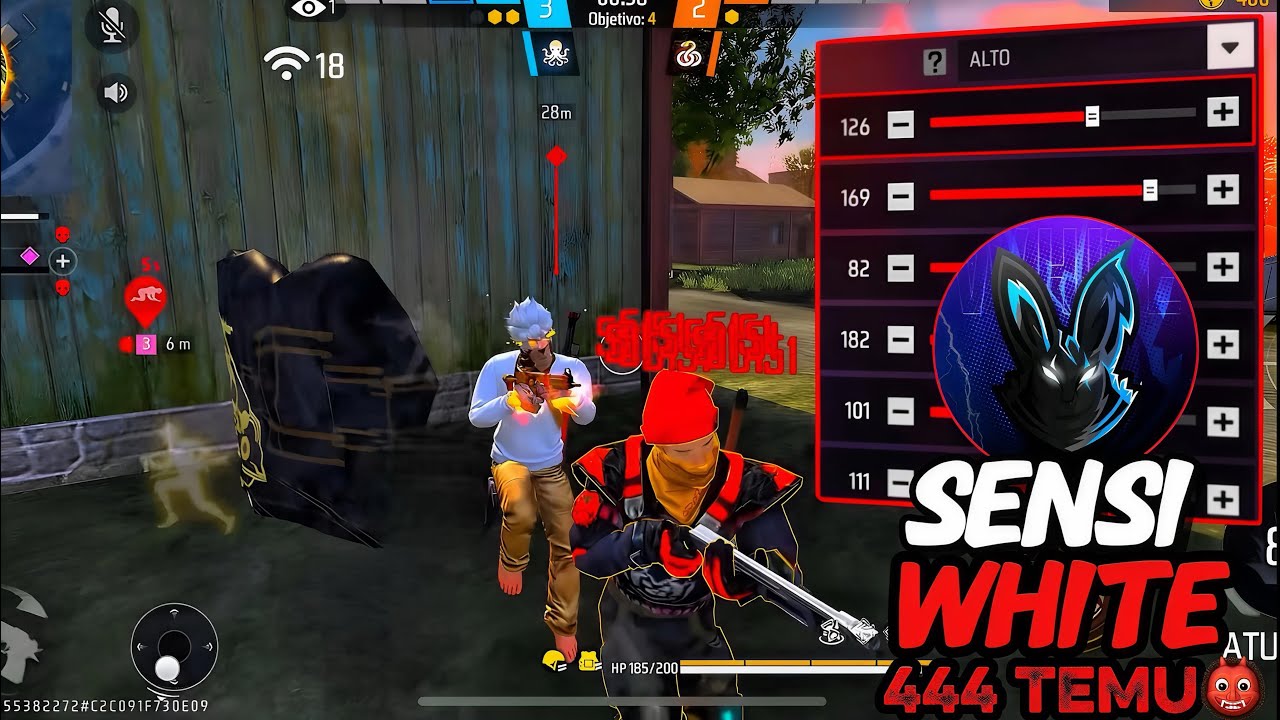 PROBE LA MEJOR SENSIBILIDAD HACKER DE *WHITE444TEMU👹 CON Y SIN DPI PARA DAR SOLO ROJO EN FREE FIRE