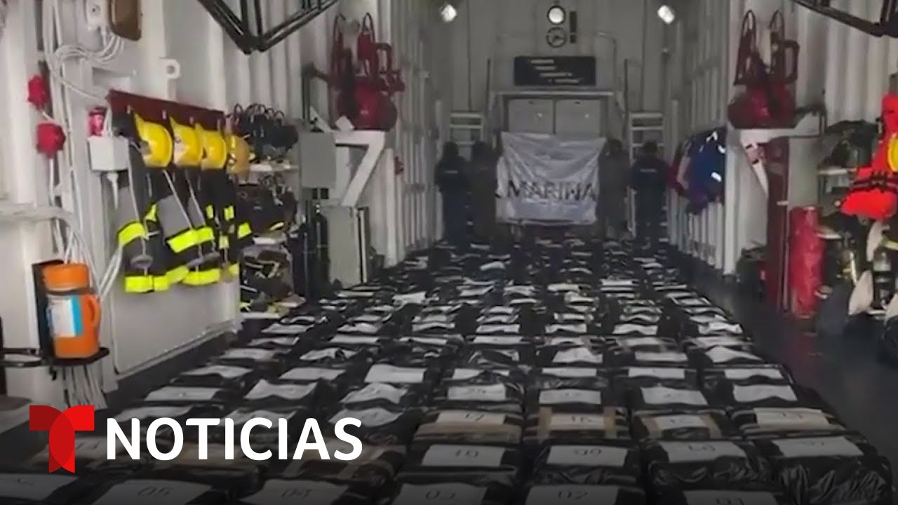 EE.UU. y México decomisan toneladas de cocaína en el Pacífico | Noticias Telemundo
