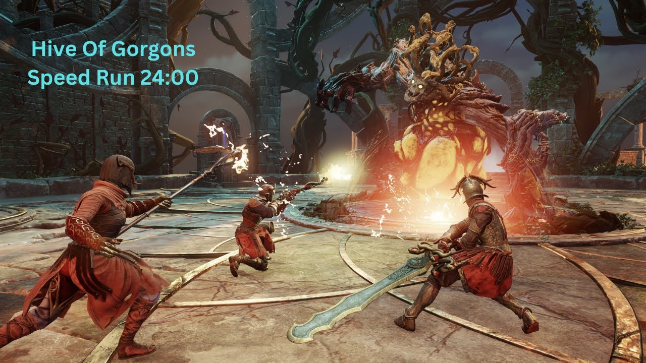 New Speed Record! Hive of Gorgons! 23:40.. Sword and Shield DPS