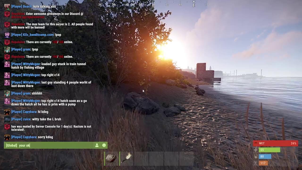Lets Play Some Rust on a 6 hour old server