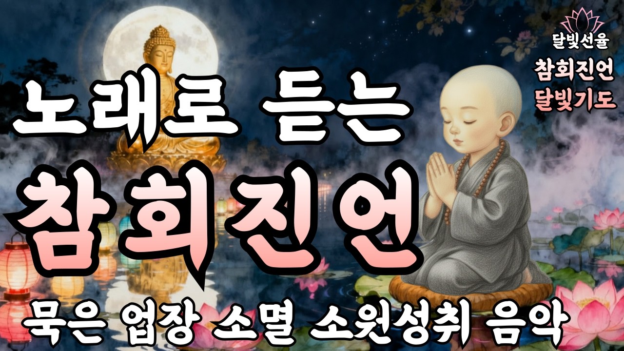 업장소멸 불교명상 참회진언 달빛기도 불교노래ㅣ명상음악ㅣ반야심경#소원성취#금전운#재물운#업장소멸