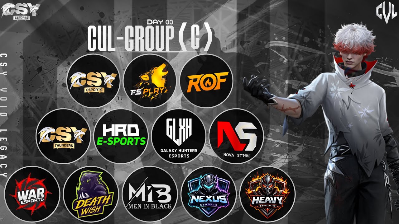 CVL GROUP ( C ) MATCHES 🔥- DAY 3 || CASTER: CSY TALHA || CVL SEASON 2 || ‪@FreeFireEsportsPakistan‬