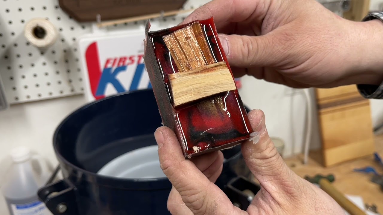 Woodturning an epoxy and wood duck call