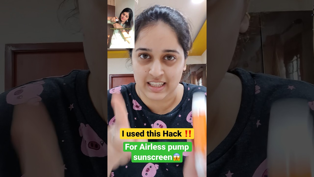 😱TRYING AIRLESS PUMP BOTTLE HACK😂😍