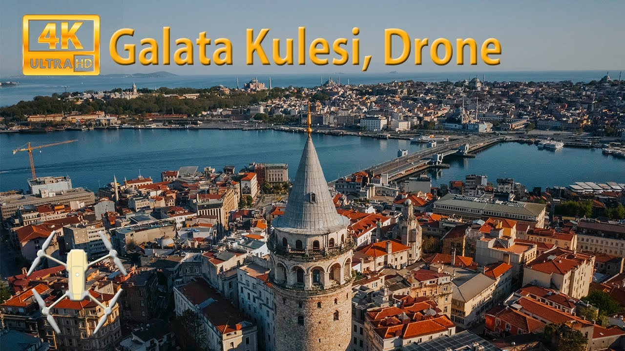 Galata Tower, Istanbul, Turkey (4k Ultra HD) Drone By Aslan &ouml;zcan