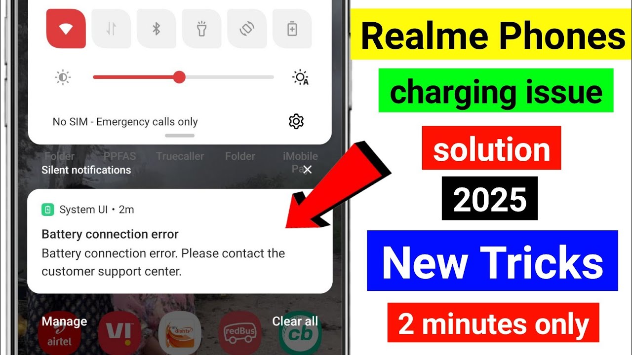 battery connection error please contact the customer support center realme oppo & other/Fixed 2025🤩