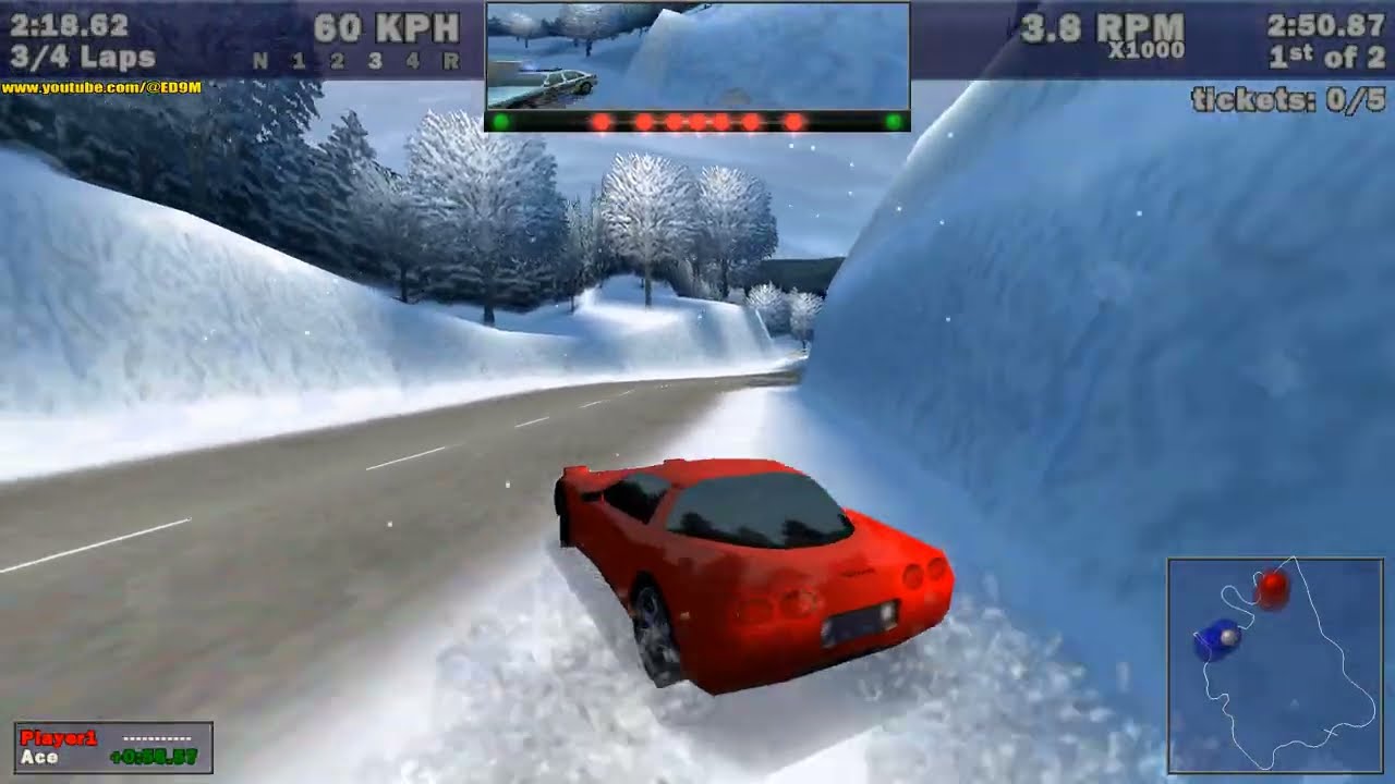 NFS Hot Pursuit PC - 4 laps of Country Woods