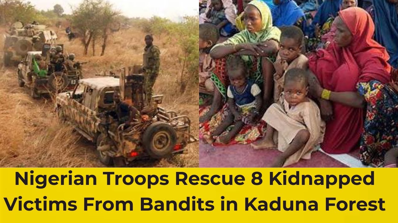 BREAKING NEWS: Nigerian Troops Rescue 8 Victims From Bandits’ Forest Camp in Kaduna