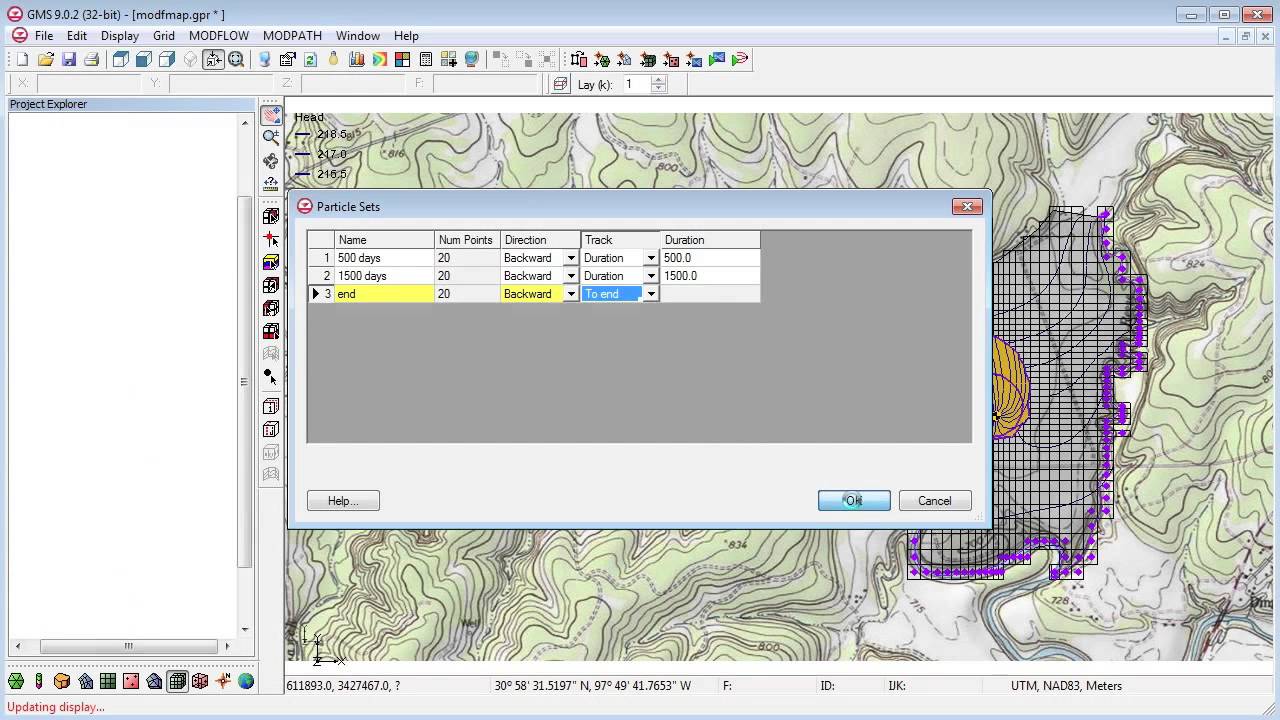 GMS: MODPATH Interface Tutorial