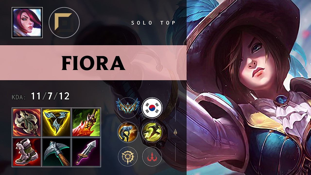 Fiora Top vs Vayne (HLE Panther) - KR Challenger Patch 26.16