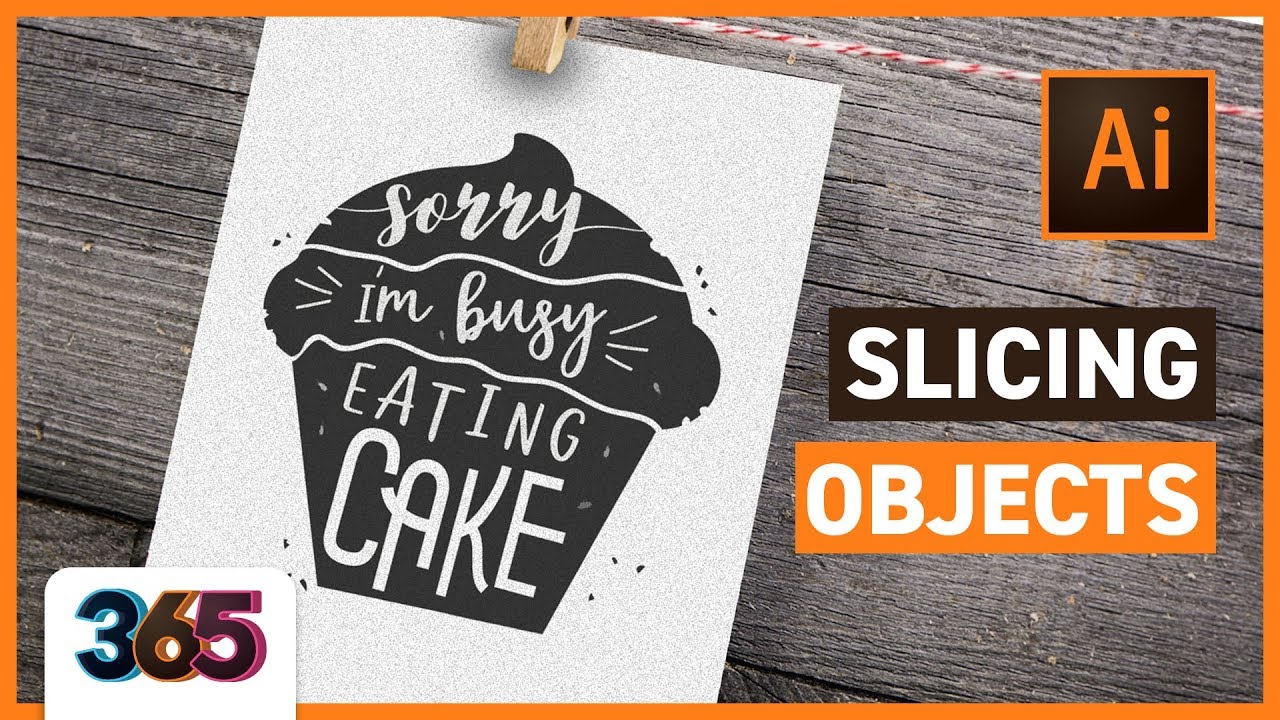 Slicing Objects in Illustrator CC | tips & time-lapse  #27/365 Days of Creativity