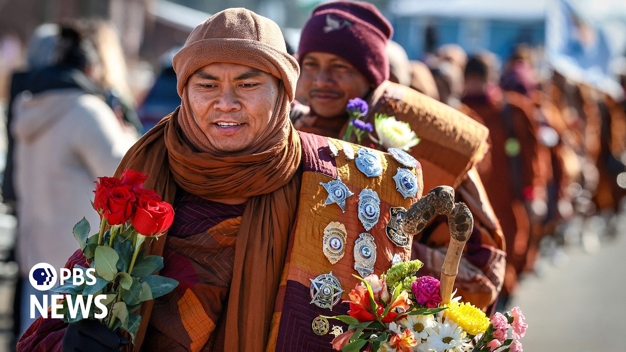 Millions inspired by monks&rsquo; &lsquo;Walk for Peace&rsquo;
