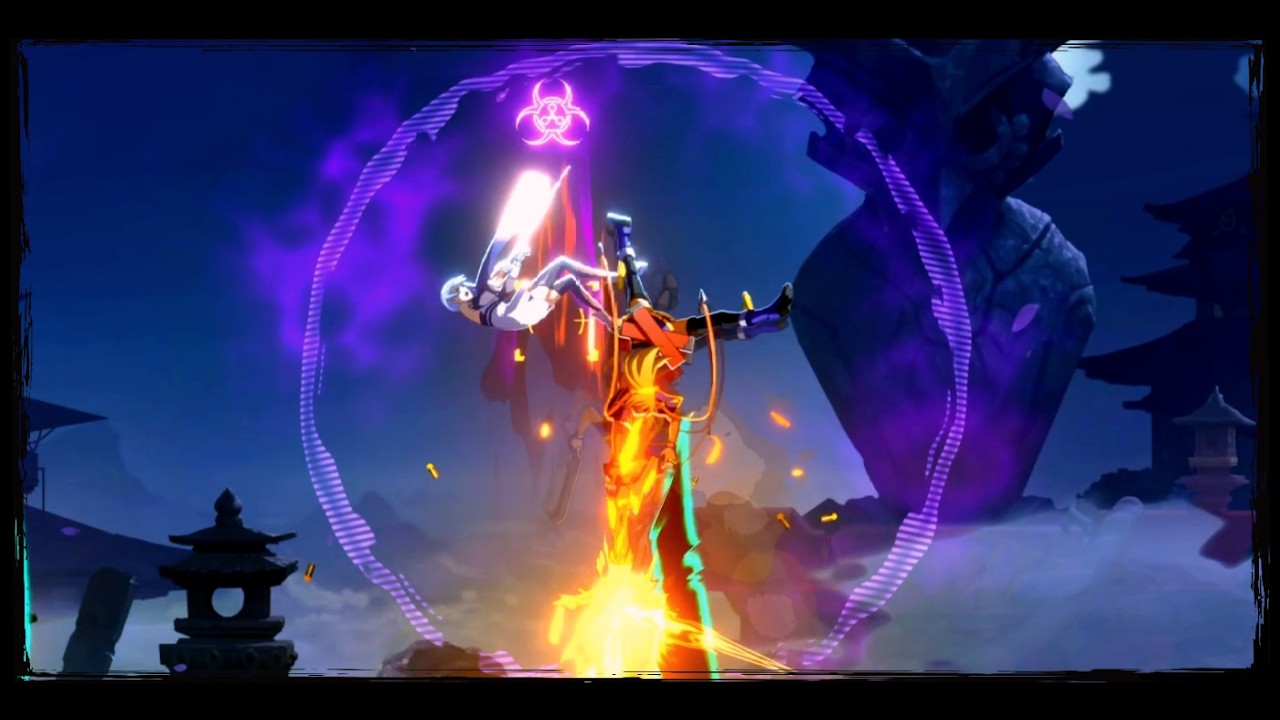 Blazblue Entropy Effect X NAN-FIRE BITE Boss Fight