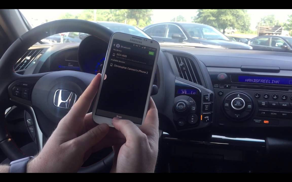 Bluetooth HandsFreeLink Connection 2015 CR-Z and CR-Z EX