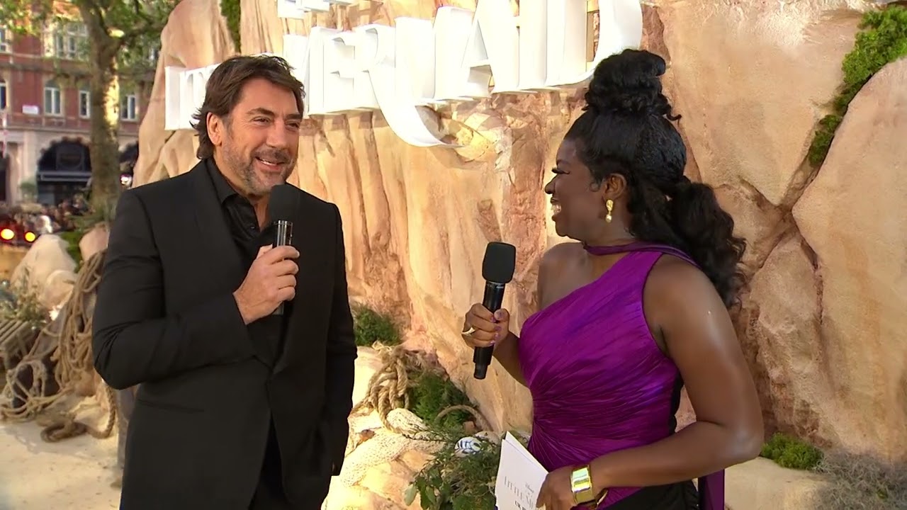 Javier Bardem fell for Halle Bailey the first day he met her I The Little Mermaid 2023 UK Premiere
