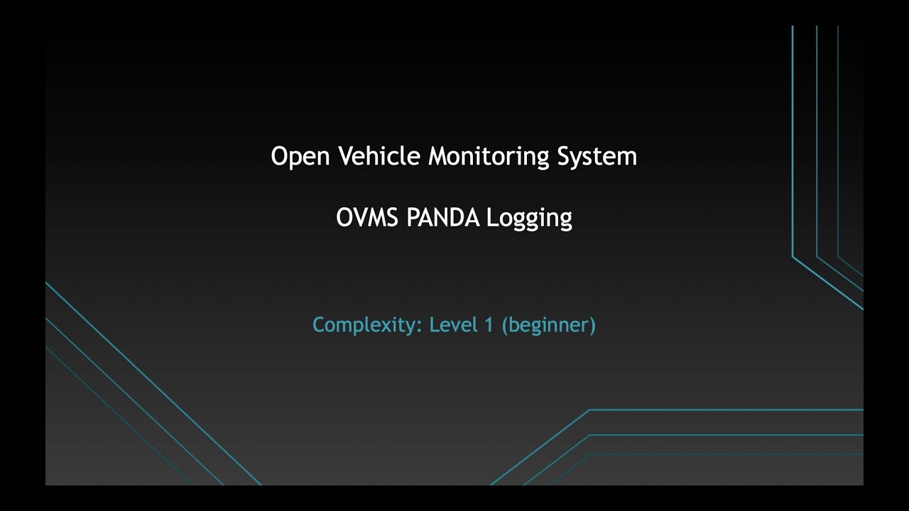OVMS Tutorial - PANDA Logging
