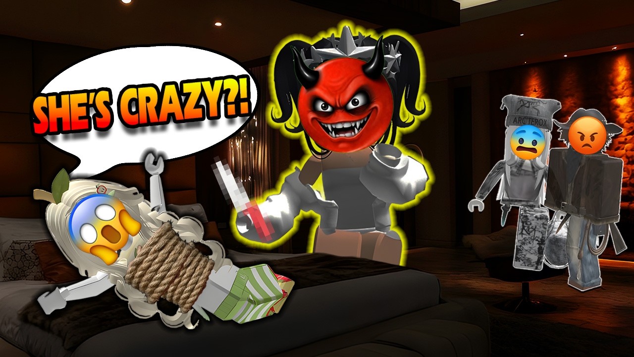 😱 Девушка, которая меня соблазняет, похитила меня во время нашей ночёвки 🔥 История в Roblox (TTS)