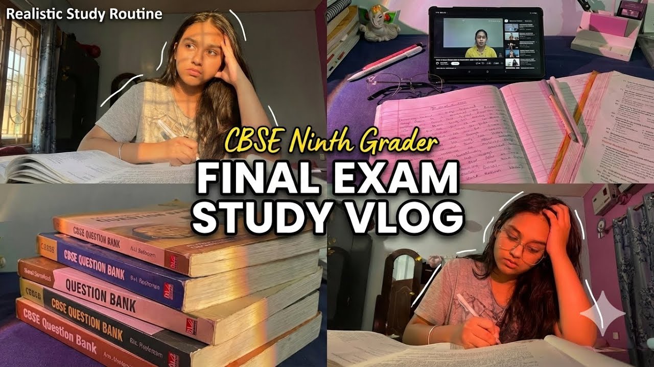 Final Exam Study Routine |CBSE Ninth Grader |Study Vlog|Exam preparation #learnwithpriyanshi