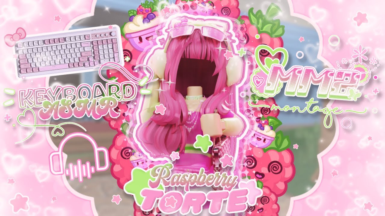 ˗ˏˋ ꒰ MM2 but it's Keyboard ASMR as RASPBERRY TORTE.ᐟ ꒱ ˎˊ˗  [Roblox Murder Mystery 2]