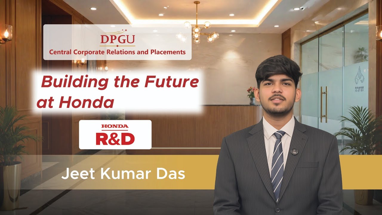 Honda Placement Success Story | Jeet Kumar Das | DPGU