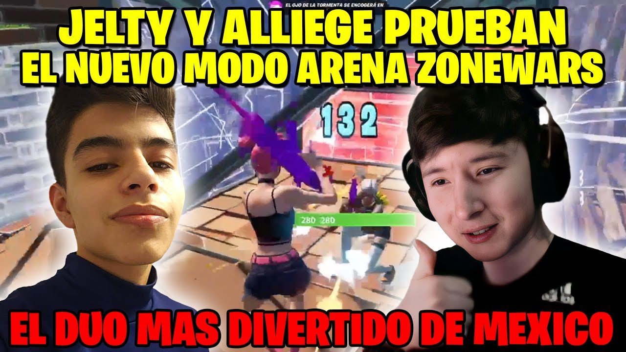 JELTY Y ALLIEGE JUEGAN ARENA ZONE WARS   EL DUO MAS DIVERTIDO DE MEXICO