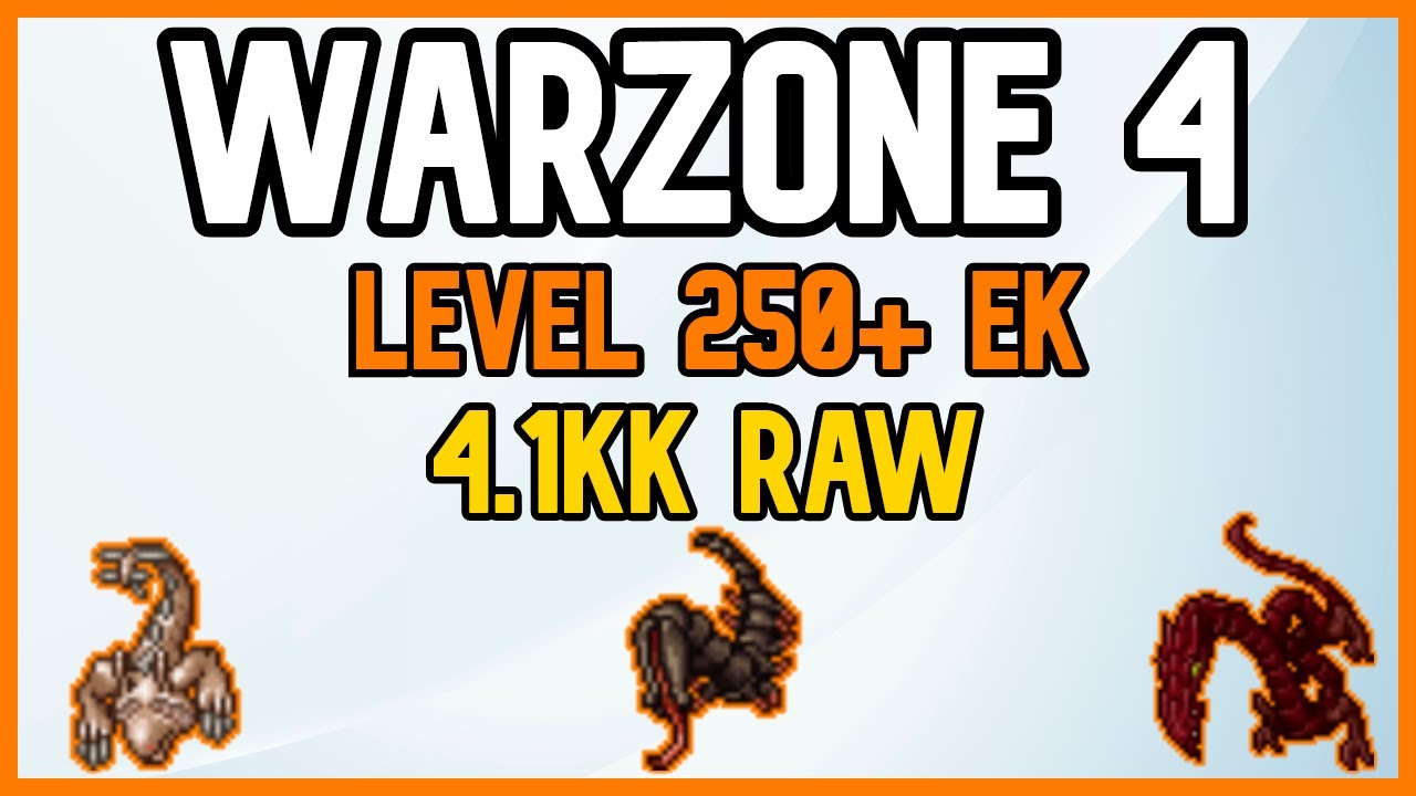 Tibia 270+ EK (4.1kk raw) Chasm Spawn (Warzone 4)