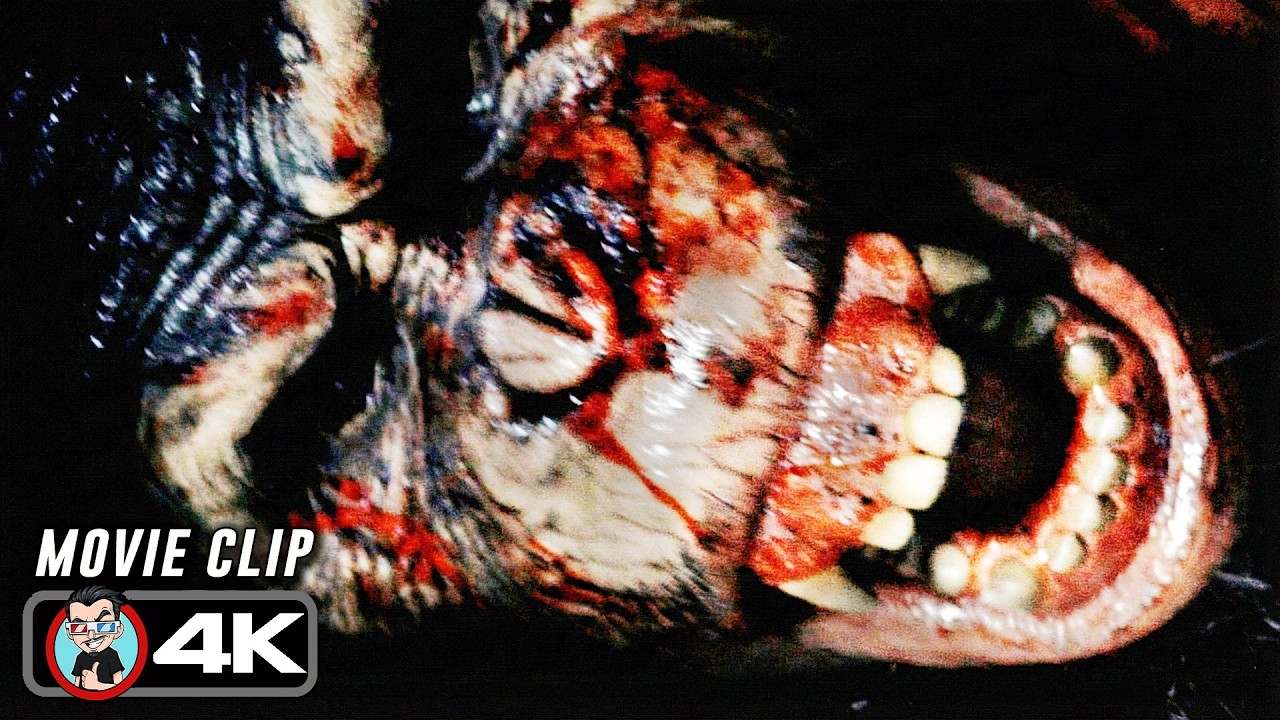 Violent Pool Attack Scene | PRIMATE (2026) Movie CLIP 4K