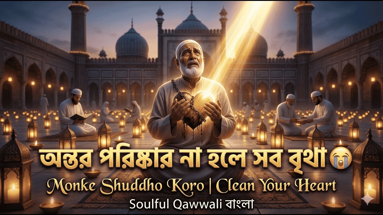 অন্তর পরিষ্কার না হলে সব বৃথা 😭 | Monke Shuddho Koro | Clean Your Heart | Soulful Qawwali বাংলা