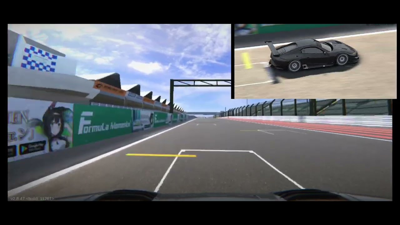 First time racing at Akeno racing track (Modern) layout onboard w/ tv replay onboard 