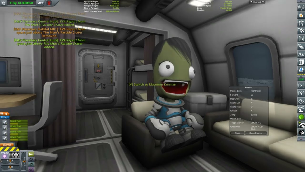 Kerbal Space Program FreeIVA Mod