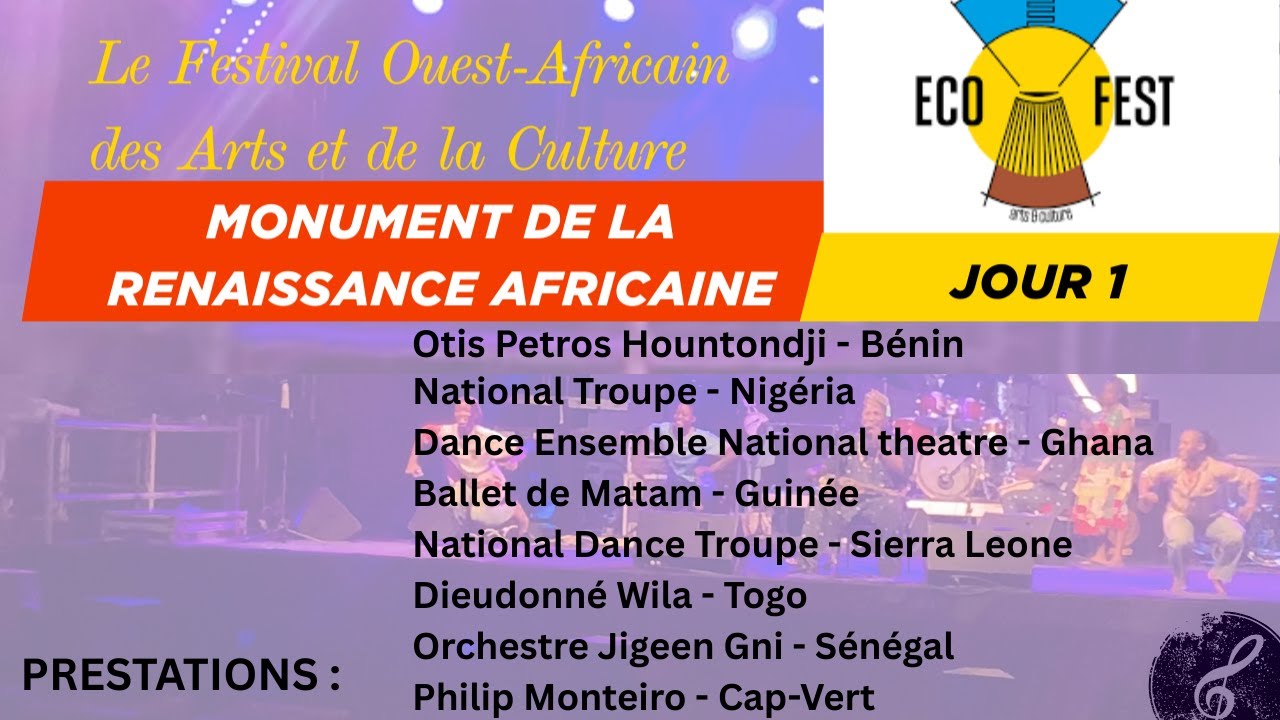 ECOFEST jour 1 Prestation - Monument de la renaissance Africaine Sénégal #concert   #dance #festival