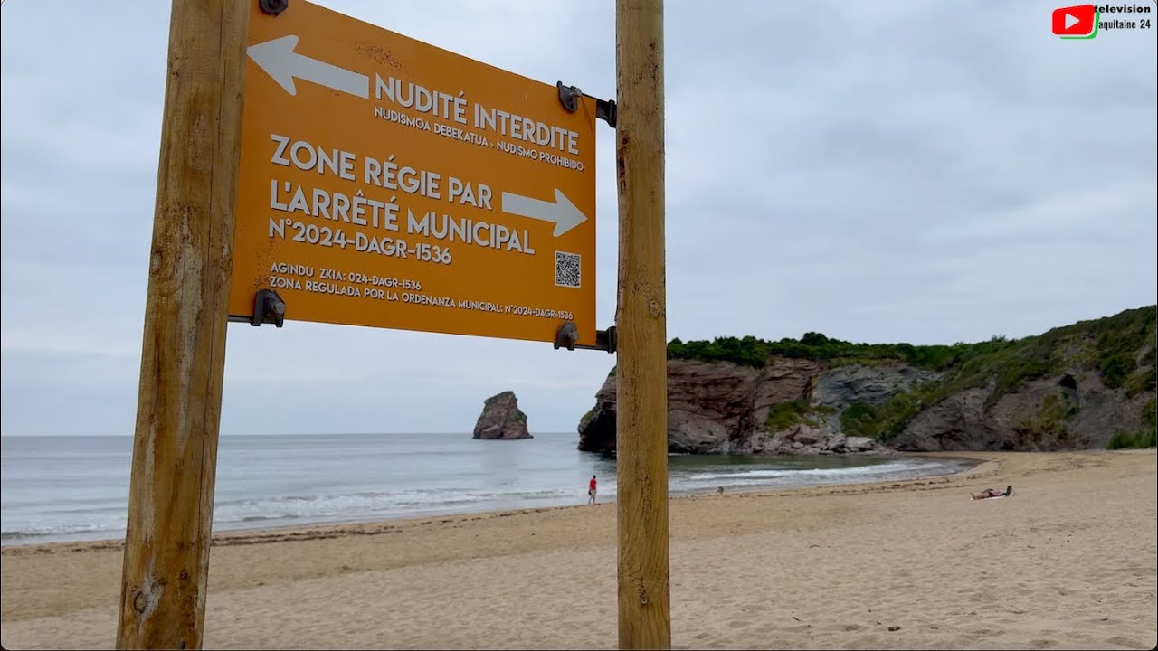 HENDAYE  |   Zone Naturiste Plage des 2 Jumeaux |  Aquitaine 24 Télévision