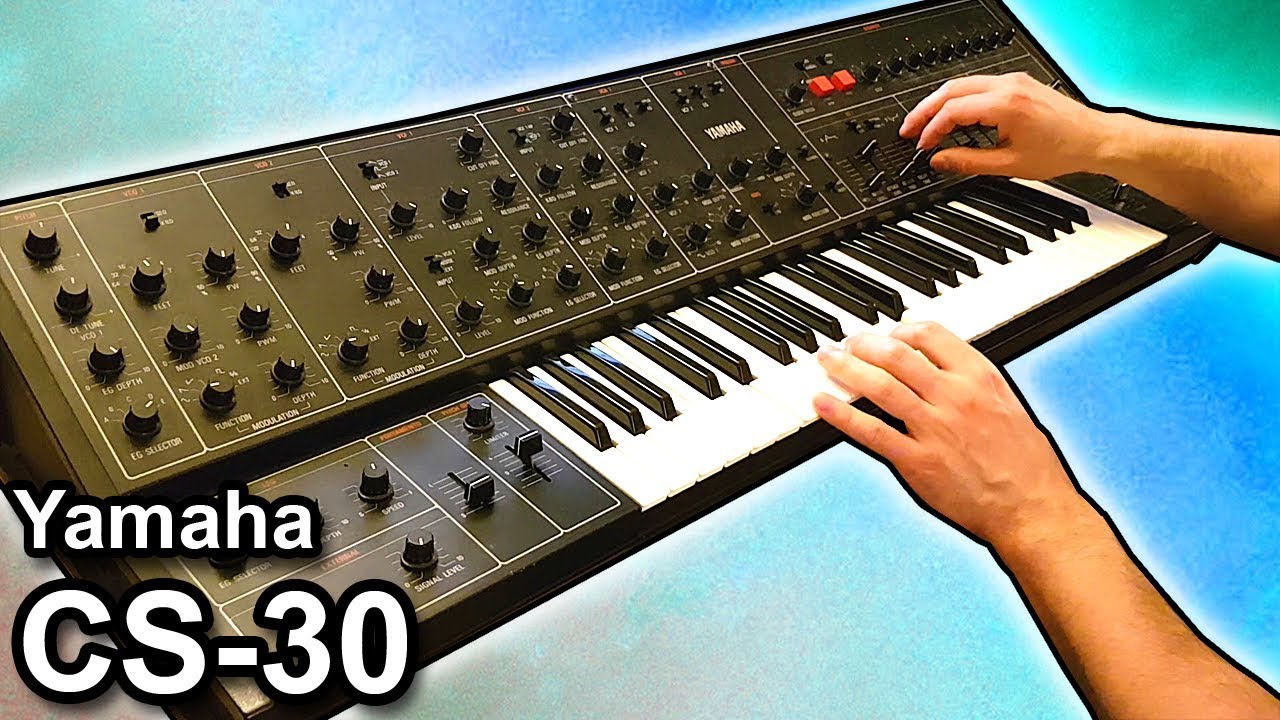 YAMAHA CS-30 -  Ambient Sequencer Percussion Jam 【SYNTH DEMO】
