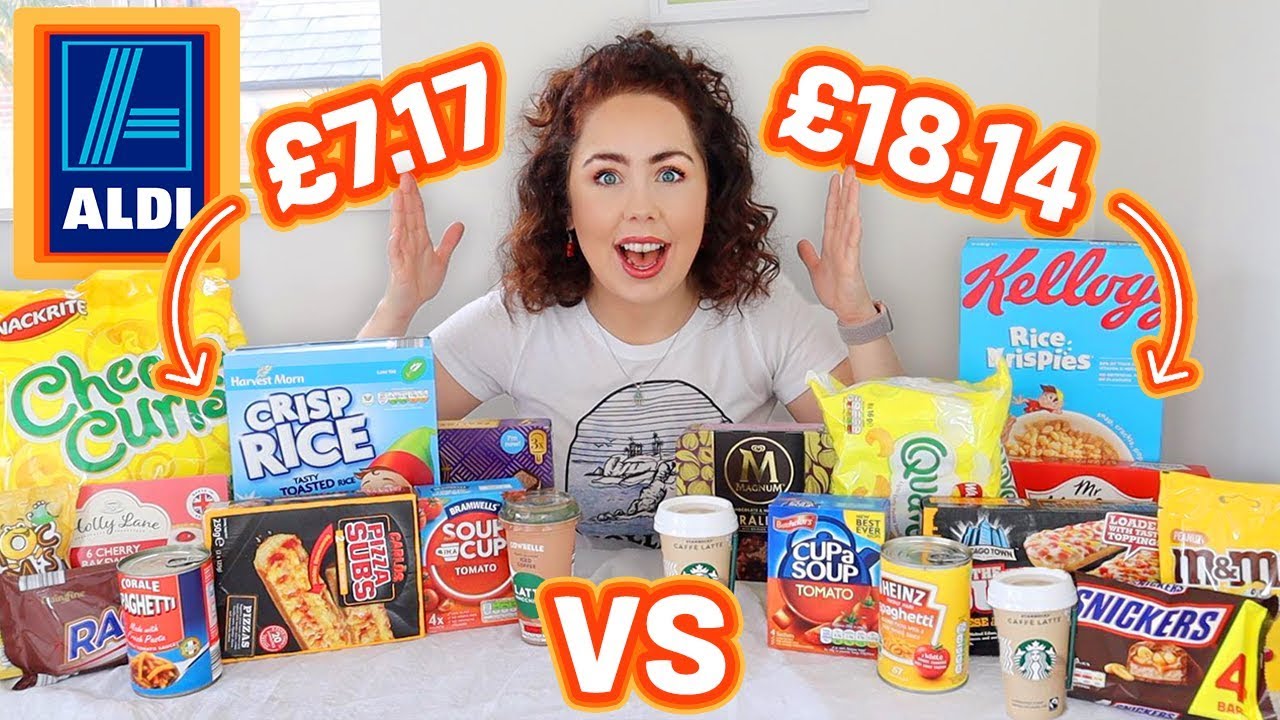 Aldi VS Branded Food Taste Test CHALLENGE! These price differences...WOW!
