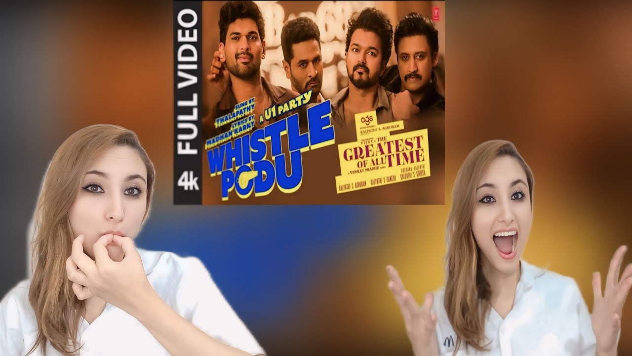 whistle Podu full song Reaction| Goat | Thalapathy Vijay, Prabhu deva, Prashant and Mohan | 🇩🇿🇮🇳