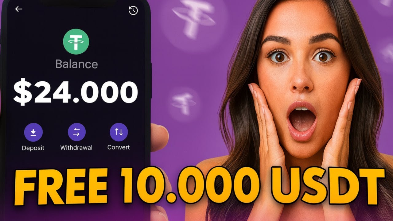 БЕСПЛАТНЫЕ USDT 💰 Получите 10 000 USDT БЕСПЛАТНО?! (Метод аирдропа 2025 года) 🚀