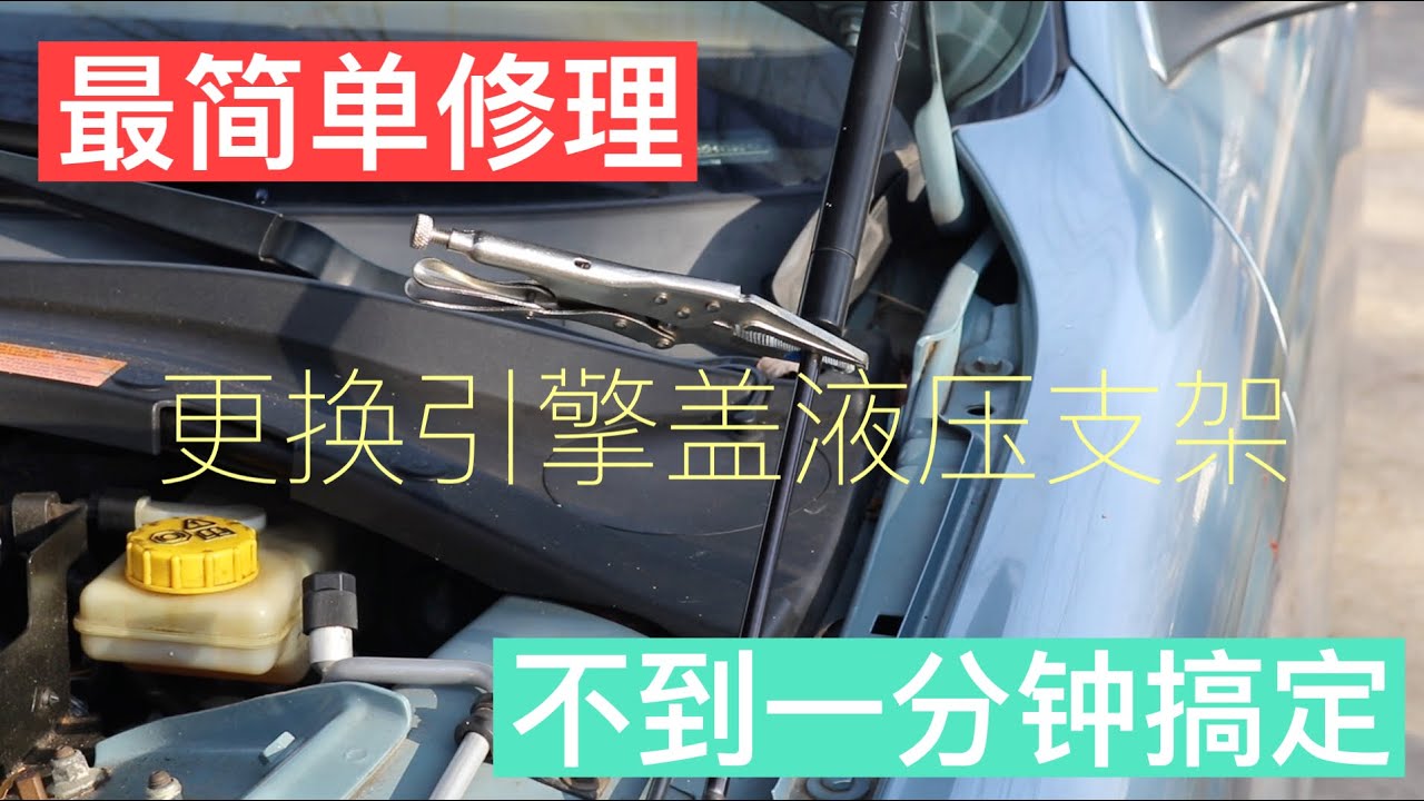 EP. 008 如何更换引擎盖液压支撑杆 How to replace hood struts