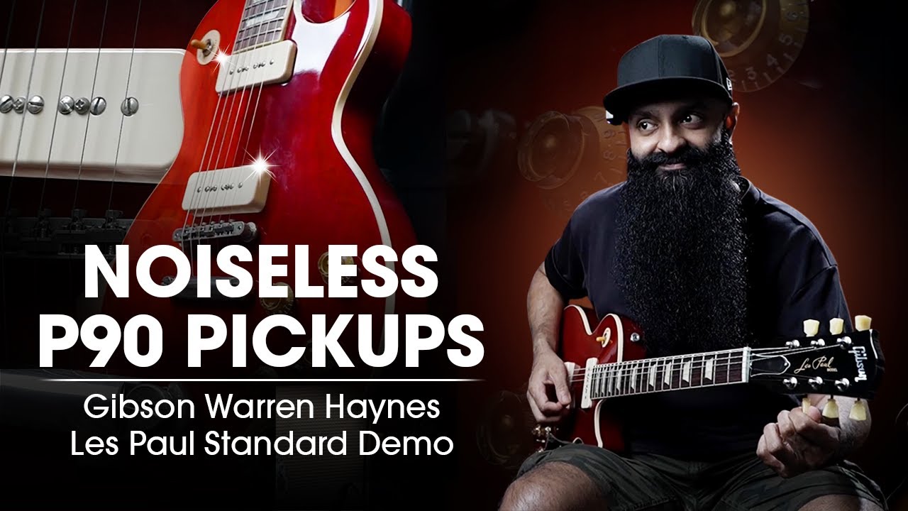 NOISELESS P90 PICKUPS: Gibson Warren Haynes Les Paul Standard Electric Guitar Demo