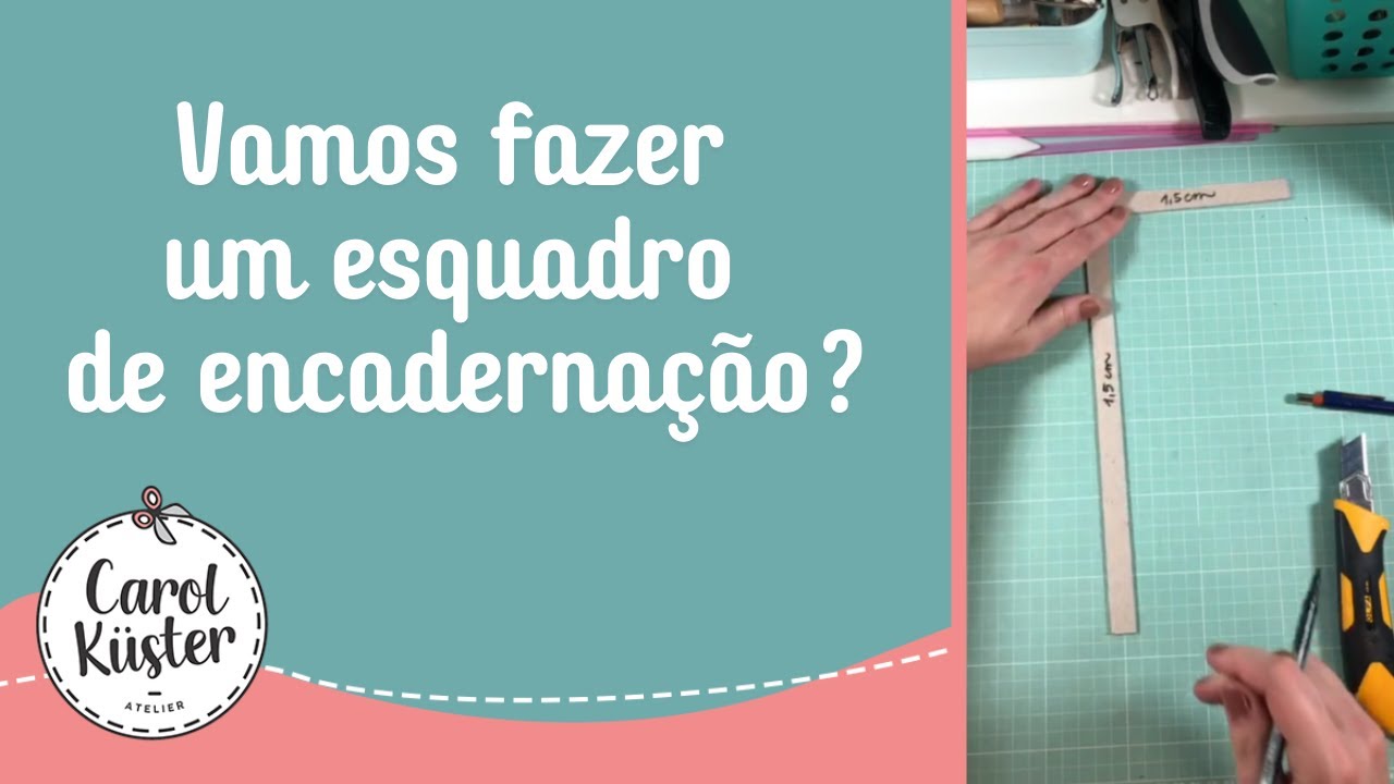 Vamos fazer um esquadro de encadernação?
