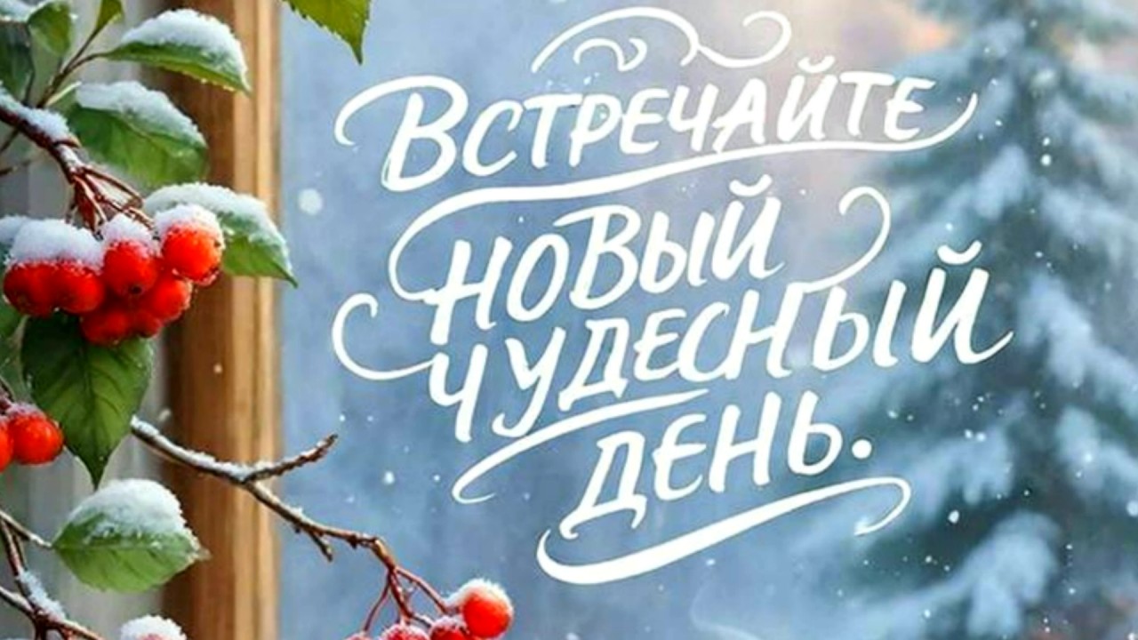 Доброго утра! Встречайте новый чудесный день!