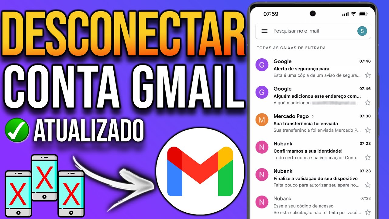 Como DESCONECTAR conta do GMAIL de outros aparelhos