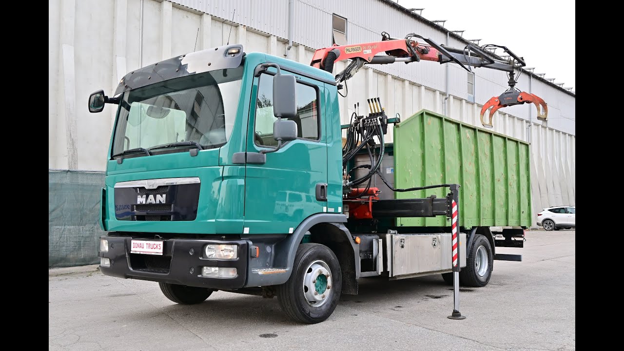 MAN TGL 12.250 Pritsche Lkw 12t mit Kran/platform truck 12t with crane
