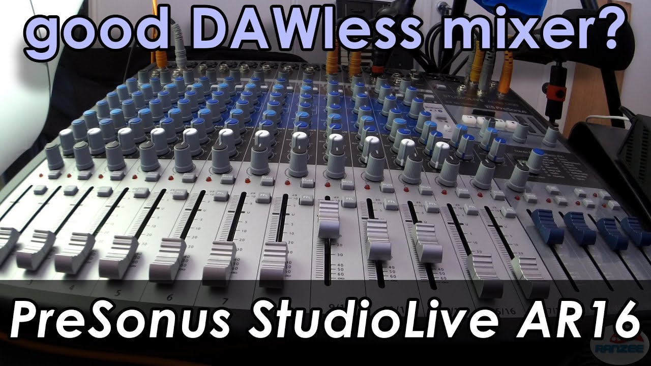 Presonus StudioLive AR16 DAWless Setup