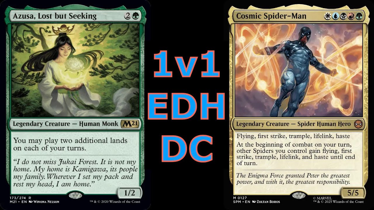Azusa v Cosmic Spider Man 1v1 EDH | Duel Commander (S1 E11)
