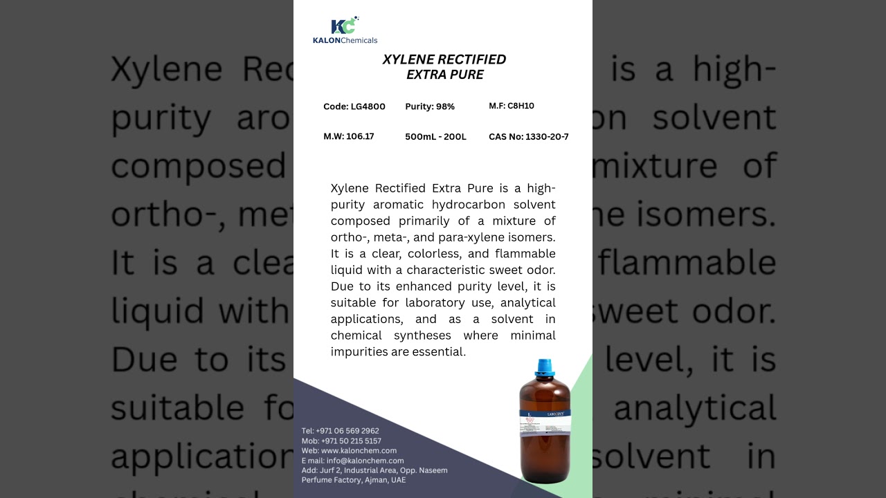 Xylene Rectified &ndash; High-Purity Aromatic Solvent for Laboratory & Industrial Applications #chemicals