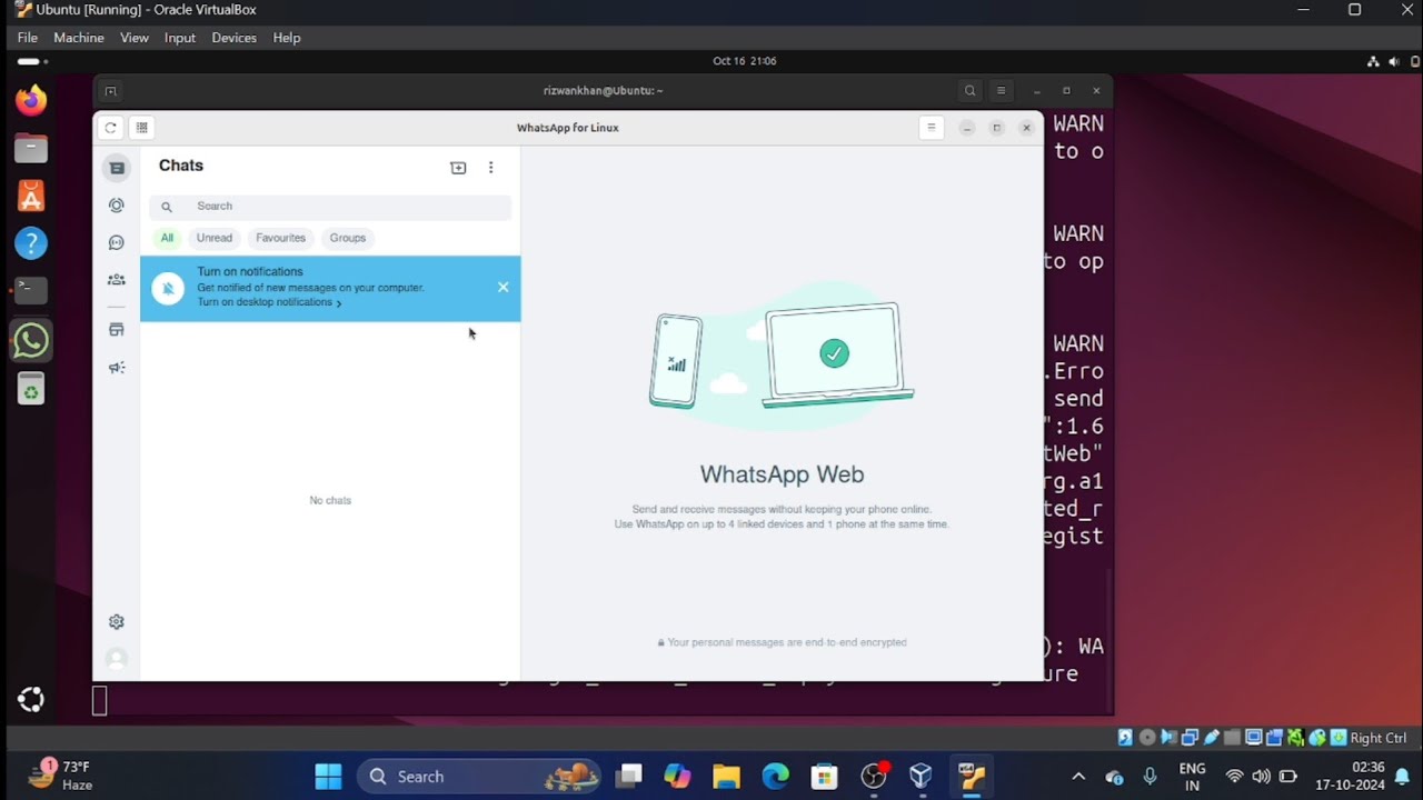 How To Install WhatsApp In Ubuntu Using Terminal In Hindi